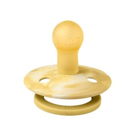 BIBS - Smoczek uspokajający 2 szt. S (0-6 m) Tie dye Mustard-Ivory