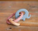 Bo Jungle - Silikonowy gryzak Pierścień Elephant Pink