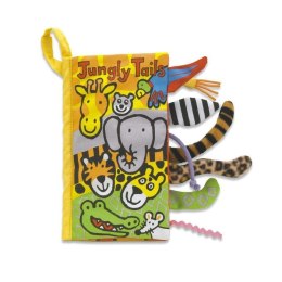 Jellycat - Książeczka sensoryczna dla dzieci „Jungly Tails