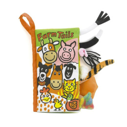 Jellycat - Książeczka sensoryczna dla dzieci „Farm Tails