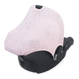 Jollein - Osłonka tkana do fotelika nosidełka 0-9 m Confetti knit Vintage Pink