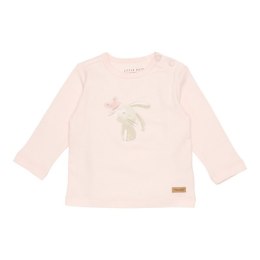 Little Dutch - T-shirt z długim rękawem 68 cm Bunny Flowers & butterflies Pink
